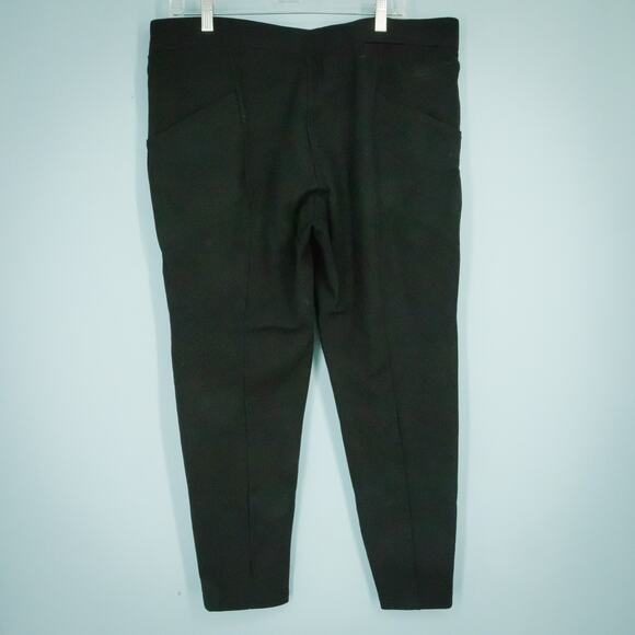 Betabrand Plus Size XXL Black Pull On Stretch Ankle Dress Yoga Leggings Pants - Picture 3 of 5